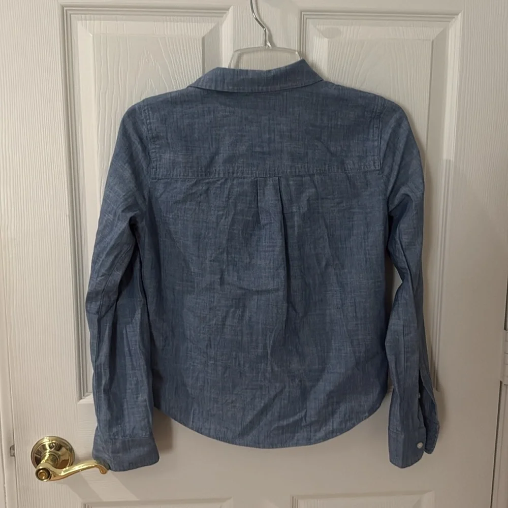 J. Crew Blue Casual Button Down Shirt xxs
